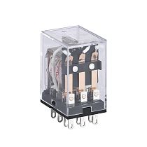 Промежуточное реле JZX-22F(D) 3 конт. с инд. LED 5А 12В DC (R) CHINT