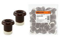 Изолятор керамический проходнойдля провода  «ЭКО» бук (25шт)  TDM