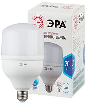 Лампа светодиодная ЭРА STD LED POWER T80-20W-4000-E27 колокол нейтральный белый свет Лампа светодиодная ЭРА STD LED POWER T80-20W-4000-E27 колокол нейтральный белый свет