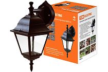 Светильник 4060-12 садово-парковый четырехгранник, 60Вт, вниз, бронза  TDM