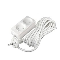 Удлинитель бытовой 2200 Вт 10А IP20 2 гнезда ПВС без заземления 7м Союз