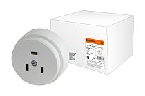 Розетка РШ 32А 250В 2Р+РЕ СУ белая  TDM