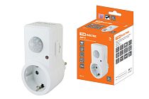 Датчики движения инфракрасные ДДР-01 1200Вт, 10-420с, 2-9м, 3+лк, 120гр,  IP20,  TDM