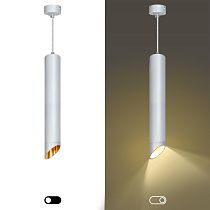 Светильник подвесной (подвес) ЭРА PL 17 WH MR16/GU10 потолочный цилиндр белый