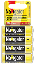 Элемент питания Navigator 95 457 NBT-02 (АА LR6 спайка 4 шт)