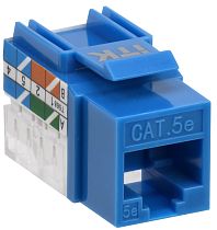 ITK Модуль Keystone Jack кат.5E UTP 110 IDC 90град синий IEK