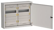 TITAN 5 Корпус металлический ЩРн-48 (2х24) 460х570х140мм IP31 серый (одна дверь) IEK