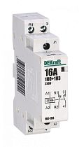 Модульный контактор 1НО+1НЗ 16А 230В МК-103 DEKraft