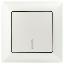 Выключатель ЭРА Intro Solo 4-102-06 IP20 10А 250В перламутр одноклавишный с подсветкой