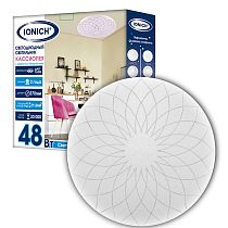 Светильник светодиодный декоративный ТМ IONICH серия 2217 "Кассиопея" эффект "Звездное небо" 48 Вт 3300 Лм 230 В 6500 К 350 мм IP20