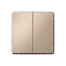 ARTGALLERY 2-клавишный ВЫКЛЮЧАТЕЛЬ, 10АХ, механизм, быстрозажим. клем., ПЕСОЧНЫЙ