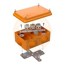 Коробка огнестойкая для открытой проводки 40-0340-FR6.0-6 Е15-Е120 120х80х50 Промрукав