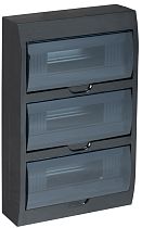 Корпус модульный пластиковый ЩРН-П-36 IP41 навесной черный  IEK