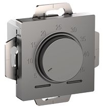 AtlasDesign Сталь Термостат электронный для теплого пола с датчиком, 10A, механизм Systeme Electric (Schneider Electric)