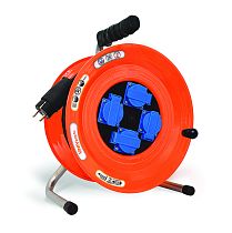 Удлинитель на металлической катушке ВЕМ-259 IP44 термо КГ 3*1,5 4 гнезда с защитной крышкой 50м UNIVERSAL