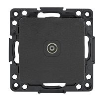 Стокгольм Механизм Розетки TV 1-местной оконечной 10дБ-240МГц черный EKF Стокгольм Механизм Розетки TV 1-местной оконечной 10дБ-240МГц черный EKF