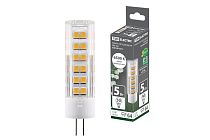 Лампа светодиодная G4-5 Вт-AC/DC 12 В-6500 К, SMD, 16x57 мм  TDM Лампа светодиодная G4-5 Вт-AC/DC 12 В-6500 К, SMD, 16x57 мм  TDM
