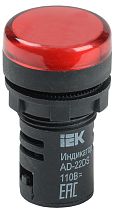 Лампа AD22DS матрица d22мм красный 24В AC/DC  IEK