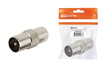 Переходник штекер TV - штекер TV, инд. упаковка  TDM