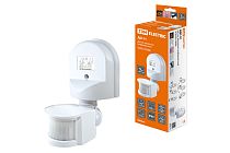 Датчики движения инфракрасные ДДС-01 1100Вт, 5-480с, 2-12м, 5+Лк, 180гр, IP44,  TDM