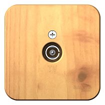 Blanca открытая установка с изолированной пластиной Ясень Розетка TV Systeme Electric (Schneider Electric)