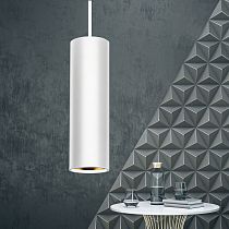 Декоративная подсветка ЭРА PL1 GU10 WH 300 подвесной, GU10, D80*300мм, белый