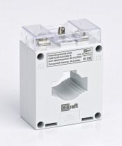 Трансформатор тока ТШП-0,66 0,5 100/5 5ВА, диаметр 30мм DEKraft