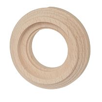 Рамка 1 постовая, накладной монтаж, дерево, цвет Натурель Bironi