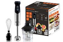 Блендер погружной "Микс 3", 700 Вт, нерж. сталь, 2 скор., венчик, чаша - измельчитель, TDM