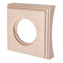 Рамка 1 постовая (Натурэль на бревно 280мм) скрытый монтаж Bironi