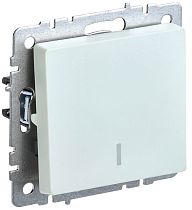 BRITE Выключатель 1-клавишный с индикацией 10А ВС10-1-1-БрЖ жемчуг  IEK
