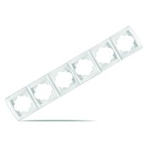 Рамка шестиместная горизонтальная Маргарита UNIVERSAL