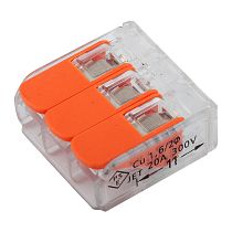 GTER4-03 Клемма универсальная 221-413 монтажная 3-проводная, прозрачная компактная General 100/5000