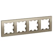 AtlasDesign Шампань Рамка 4 постовая, универсальная Systeme Electric (Schneider Electric)