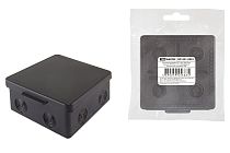 Коробка распаячная ОП 100х100х55мм, крышка, IP54, 8вх., белая, инд. штрихкод  TDM