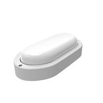 Светильник светодиодный ЖКХ Gauss LITE овал 15Вт 1200lm 6500K 200-240V IP65 200х98х46мм белый