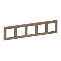 Рамка пятипостовая универсальная светлое дерево Valena LIFE Legrand