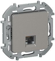 IEKINSPIRIA Розетка компьютерная RJ45 категория 5Е UTP 6731171 дымчатый IEK