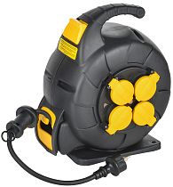 TWIST Катушка 4 места УК10 2P+PE/10м 3х1,5мм2 КГ автосмотка IP44  IEK