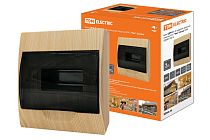 Бокс ЩРН-П-8 модулей навесной пластик IP41 "Эко" (сосна)  TDM