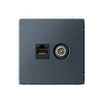 ArtGallery Грифель Розетка двойная ТВ + компьютерная RJ45, кат. 5Е Systeme Electric (Schneider Electric) ArtGallery Грифель Розетка двойная ТВ + компьютерная RJ45, кат. 5Е Systeme Electric (Schneider Electric)