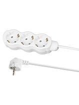 Удлинитель бытовой "Люкс" 3 гнезда, 3 м, с/з, с з/ш, ПВС 3х1 мм2, 16 А, 250 В, 3500 Вт TDM У1-33052