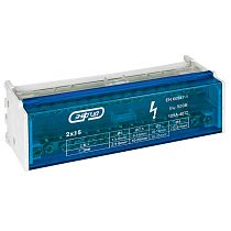 Шина нулевая в корпусе TTD 2х15N (син)  ЭНЕРГИЯ