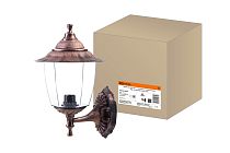 Светильник Прага Эл-11-71М 60 Вт Е27 настенный вверх медь, прозрачный плафон  TDM