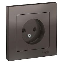 AtlasDesign Мокко Розетка без заземления, 16А, (в сборе с рамкой) Systeme Electric (Schneider Electric)