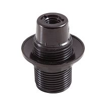 Патрон General GLH-E14-CAR-H-B-R, карболитовый Е14, подвесной, с кольцом, черный, 1/50/600