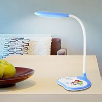 Настольный светильник, светодиодный ЭРА NLED-433-6W-BU Фиксики, синий