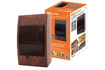 Бокс ЩРН-П-4модуля навесной пластик IP41 "Эко" (бук)  TDM