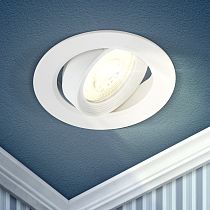 Светильник встраиваемый ЭРА KL LED 22A-5 3K WH круглый поворотный LED SMD 5W 3000K, белый Светильник встраиваемый ЭРА KL LED 22A-5 3K WH круглый поворотный LED SMD 5W 3000K, белый