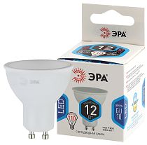 Лампа светодиодная ЭРА STD LED MR16-12W-840-GU10 софит нейтральный белый свет